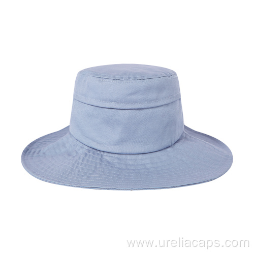 Embroidered cotton bucket hat